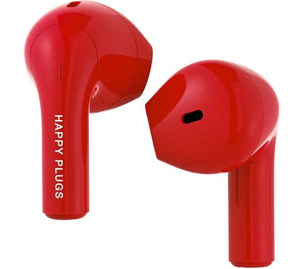 HAPPY PLUGS Joy Wireless Bluetooth Earbuds - Red