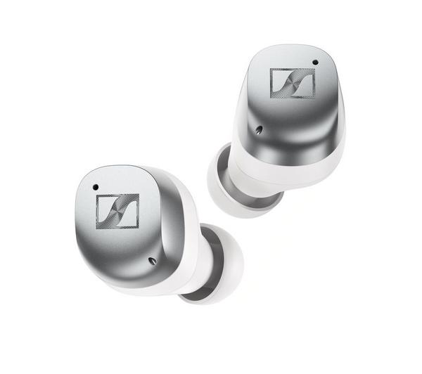 SENNHEISER Momentum MTW4 Wireless Bluetooth Noise-Cancelling Sports Earbuds - White & Silver