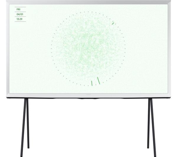 SAMSUNG The Serif LS01D 50\" QLED 4K HDR Smart TV in Cloud White 2024 - QE50LS01DA