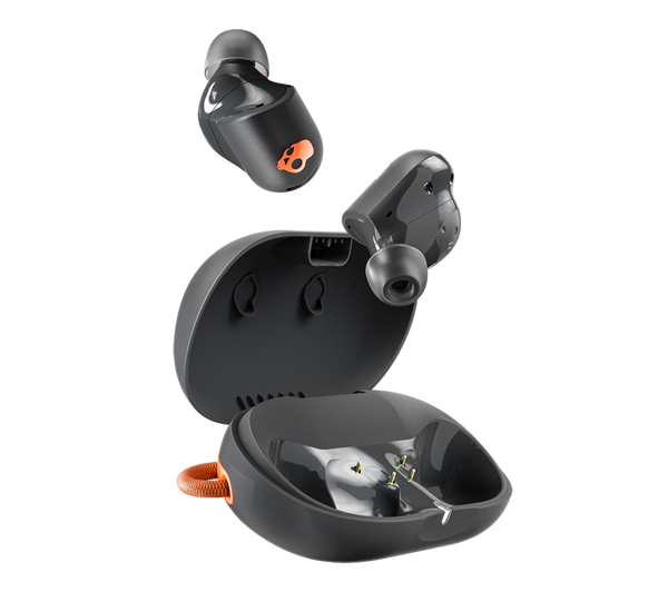 SKULLCANDY Sesh ANC Active Wireless Bluetooth Noise-Cancelling Earbuds - True Black & Orange
