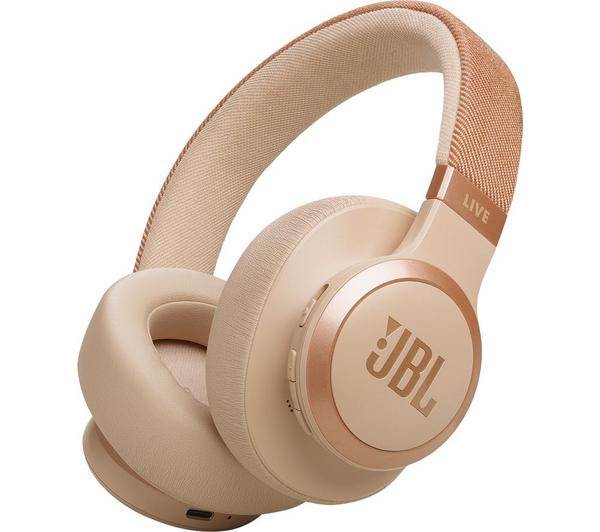 JBL Live 770NC Wireless Bluetooth Noise-Cancelling Headphones - Sand