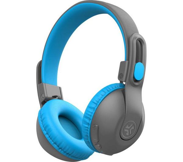 JLAB JBuddies Studio 2 Wireless Bluetooth Kids Headphones - Grey & Blue