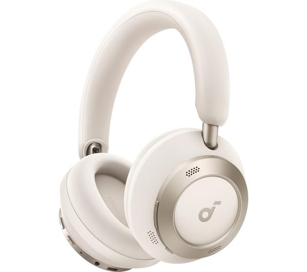 SOUNDCORE Space One Pro Wireless Bluetooth Noise-Cancelling Headphones - Cream White