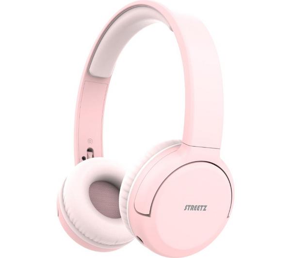 STREETZ BT210 Wireless Bluetooth Headphones - Pink