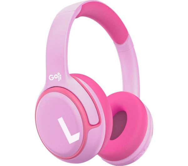 GOJI GKIDBTP25 Wireless Bluetooth Kids Headphones - Pink