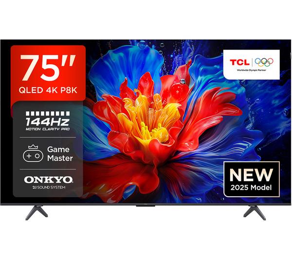 TCL 75P8K 75\" Smart 4K Ultra HD HDR QLED TV
