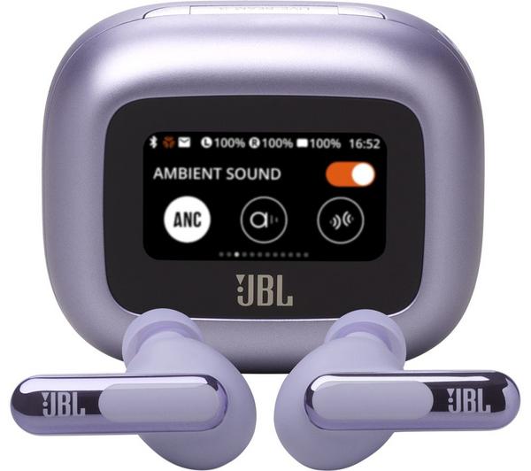 JBL Live Beam 3 Wireless Bluetooth Noise-Cancelling Earbuds - Purple