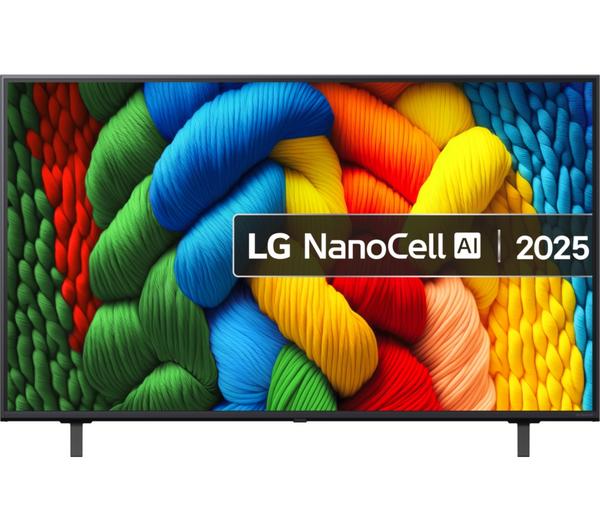 LG NANO80 50\" NanoCell AI 4K HDR Smart TV 2025 -50NANO80A6B