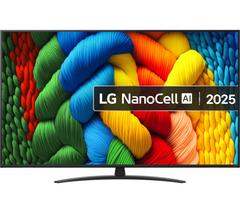 LG NANO81A 65" NanoCell AI 4K HDR Smart TV 2025 - 65NANO81A6A