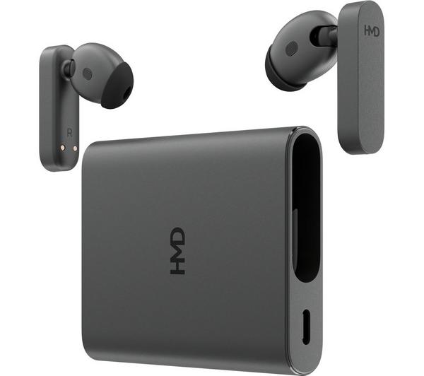 HMD Amped Wireless Bluetooth Noise-Cancelling Earbuds - Black