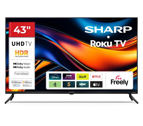 SHARP 4T-C43HJ4725K 43\" Smart 4K Ultra HD HDR LED TV