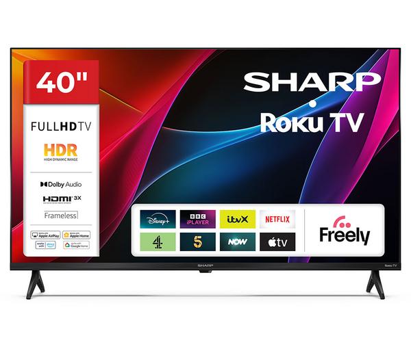 SHARP 2T-C40HD2725KB Roku TV 40\" Smart Full HD HDR LED TV