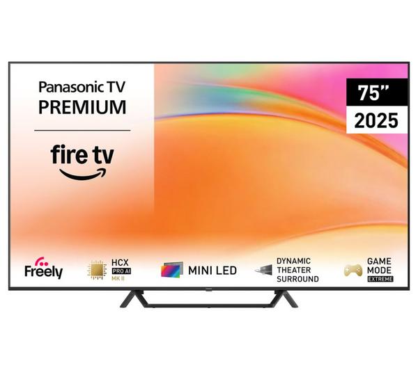 PANASONIC W95B 75\" Mini LED 4K HDR Smart Fire TV with Freely - TV-75W95BEB