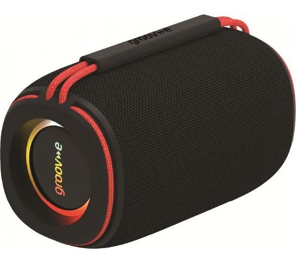 GROOV-E Wave Glow Portable Bluetooth Speaker - Black