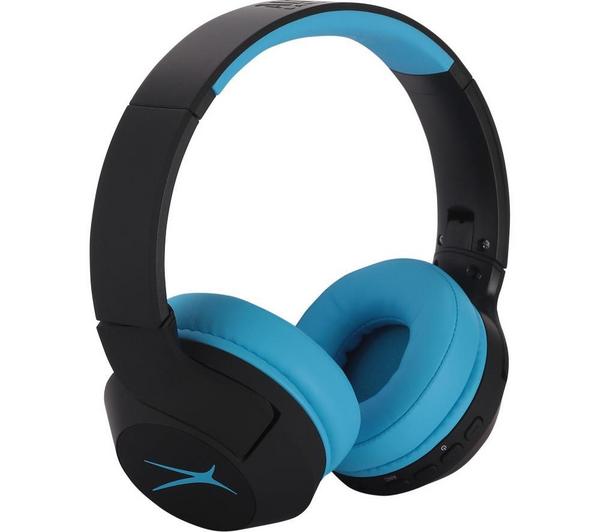 ALTEC LANSING Kid Safe MZX4500 Wireless Bluetooth Headphones - Blackout Rockstar Blue