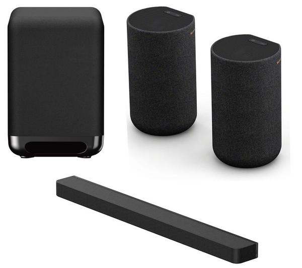 SONY BRAVIA Theatre Bar 8 Sound Bar with Dolby Atmos, Wireless Subwoofer & Wireless Rear Speaker Kit Bundle