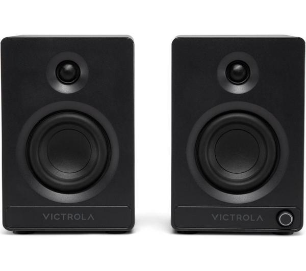 VICTROLA Tempo VPS-400 Bluetooth Bookshelf Speakers - Black