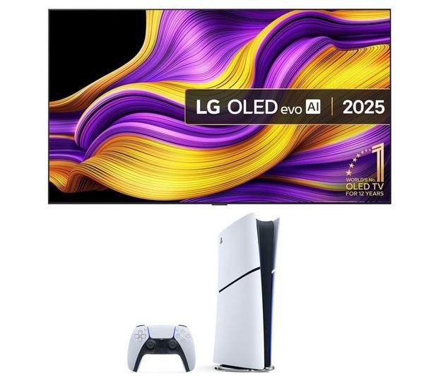 LG G5 83\" OLED evo AI 4K HDR Smart TV 2025 OLED83G54LW & PlayStation 5 Digital Edition Bundle