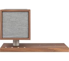 TIVOLI Revive Bluetooth Speaker with Wireless Charging Pad & LED Lamp - Walnut & Grey