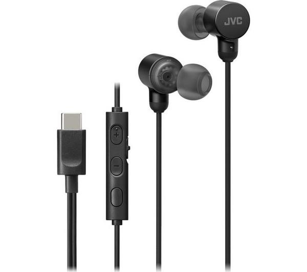 JVC HA FR29UC USB-C Earphones - Black